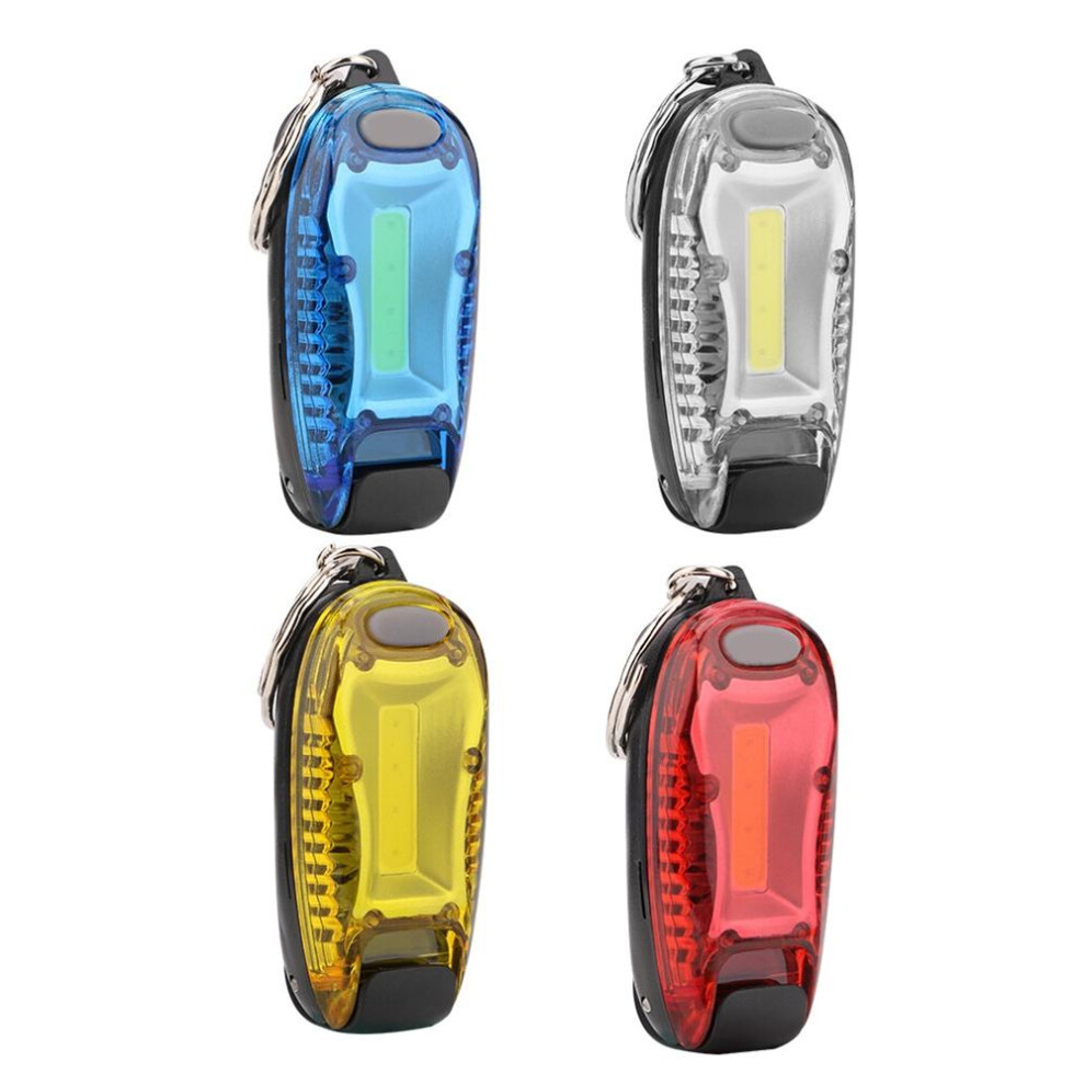 (Red) Mini Portable COB LED Keychain Camping Work Light Battery Powered Tent Emergency Lamp Flashlight