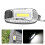 (White) Mini Portable COB LED Keychain Camping Work Light Battery Powered Tent Emergency Lamp Flashlight 3