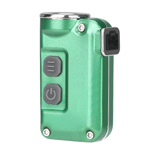 Mini Double-switch Keychain Lamp USB Charging Flashlight Camping Lantern Light Portable Flashlight Waterproof Super Bright 1