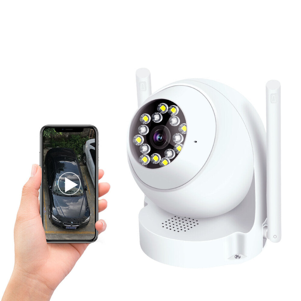 (UK Plug) Smart Ball Camera WIFI HD 1080P 355 PT-Z Rotation Infrared Night Waterproof ONVIF IP Camera For Smart Home