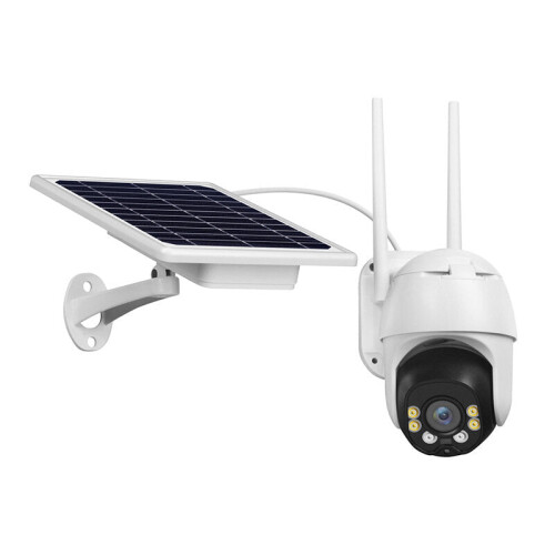 Solar Panel Power Supply IP Camera 4G Two Way Audio Waterproof Cloud Storage IR Vision Outdoor Security Camera