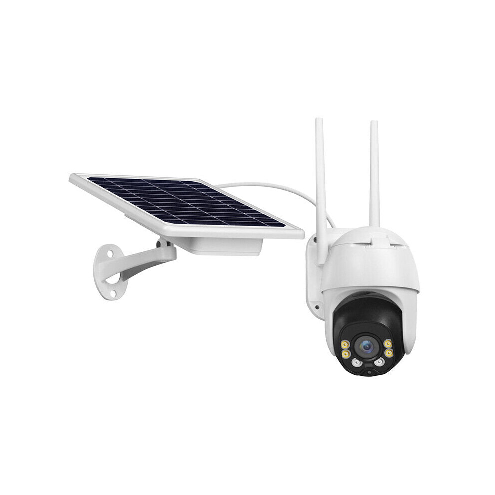 Solar Panel Power Supply IP Camera 4G Two Way Audio Waterproof Cloud Storage IR Vision Outdoor Security Camera