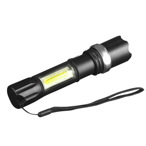 1000Lumens 3Modes Front & Side Lights Red & Blue & White Lights LED Flashlight 2