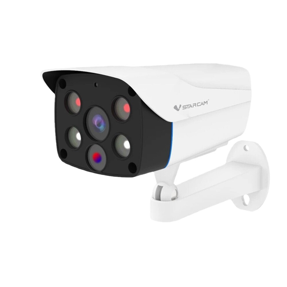 (UK Plug) HD 4MP Smart IP Camera Full Color Night Vision WIFI AI Intelligence Two Way Audio Smoke Alarm Absence Detection Outdoor Waterproof Security Camera
