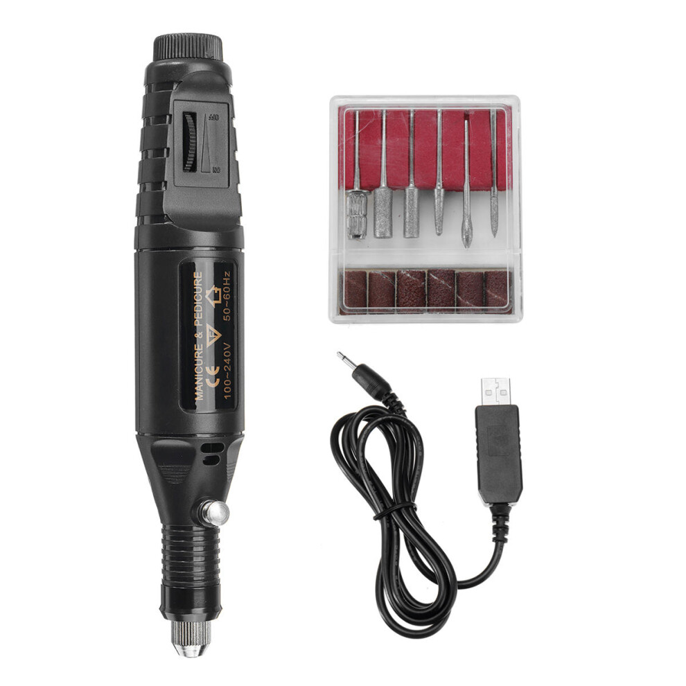 Mini Electric Grinder USB Engraving Pen Grinding Milling Rotary Drill Trimming Polishing Tool Set