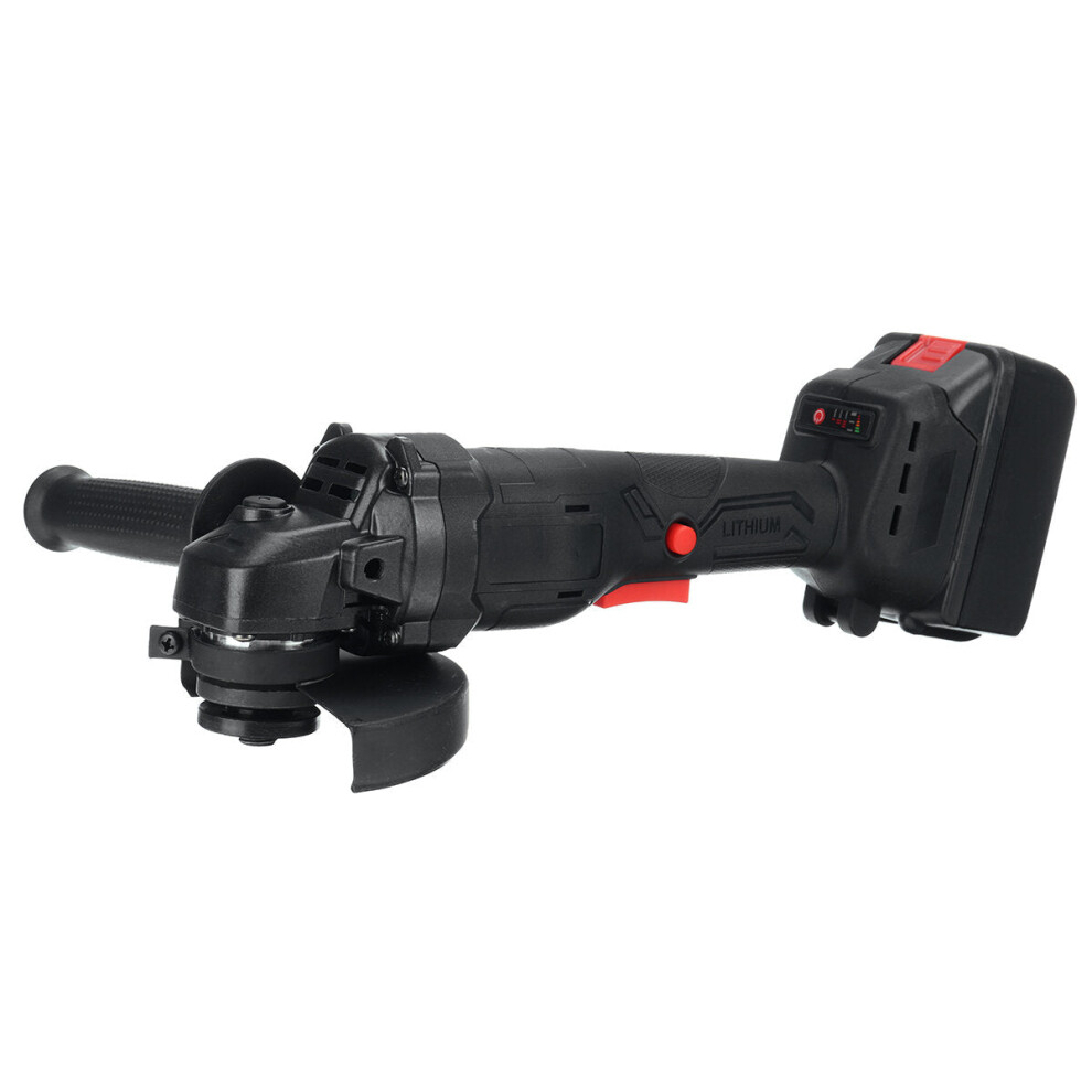 (One Battery, EU Plug) 1800W Brushless Cordless Angle Grinder Electric Grinding Machine 125mm Fit Makita Battery