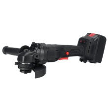 (Two Batteries, EU Plug) 1800W Brushless Cordless Angle Grinder Electric Grinding Machine 125mm Fit Makita Battery
