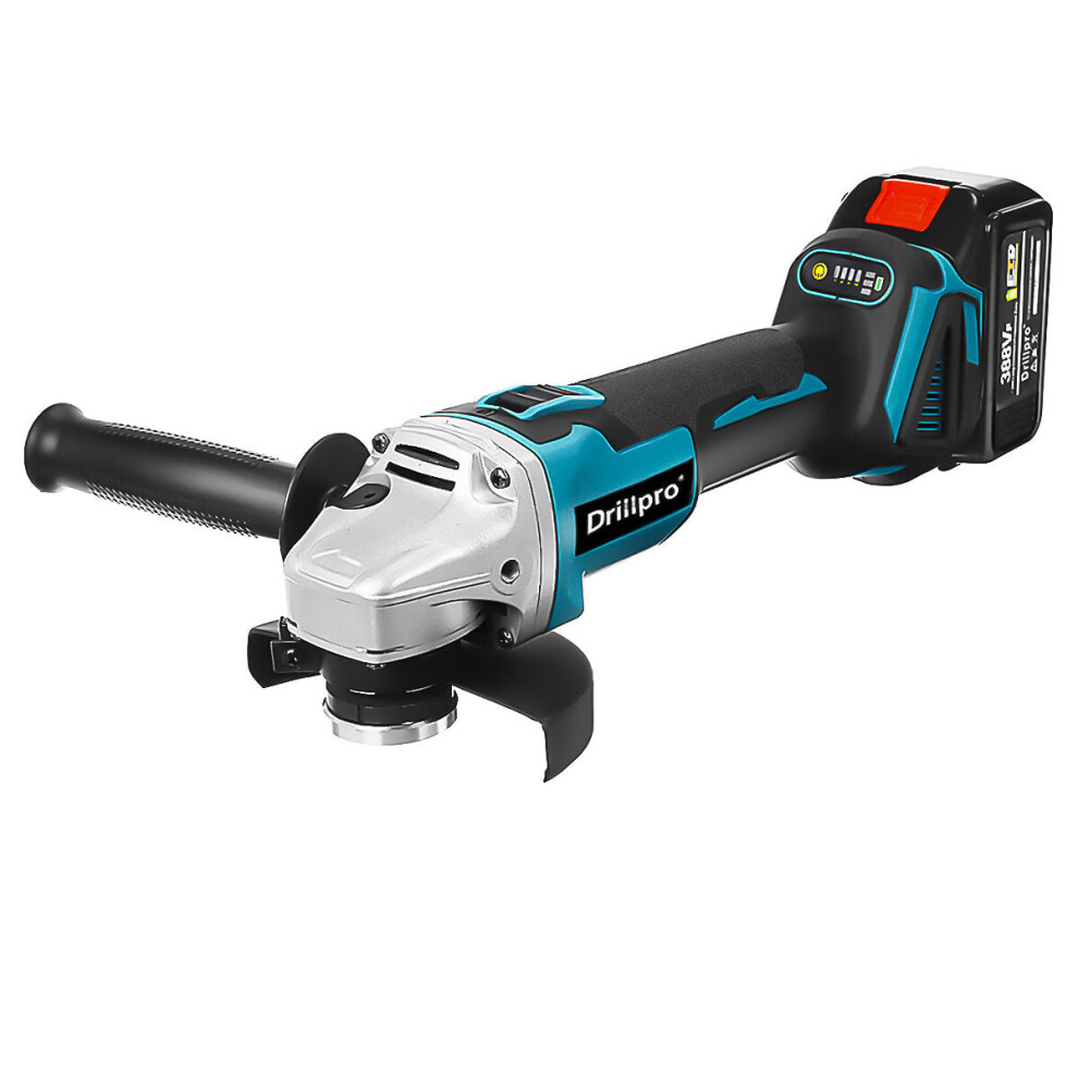 (One Battery) 125mm Brushless Angle Grinder Rechargeable Adjustable Speed Angle Grinder With Battery