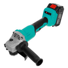 (1 Battery & 1 Chager) 388Vf Brushless Lithium Electric Angle Grinder Multifunctional Polishing Machine High Power Cutting Machine Grinder Angle Grinder