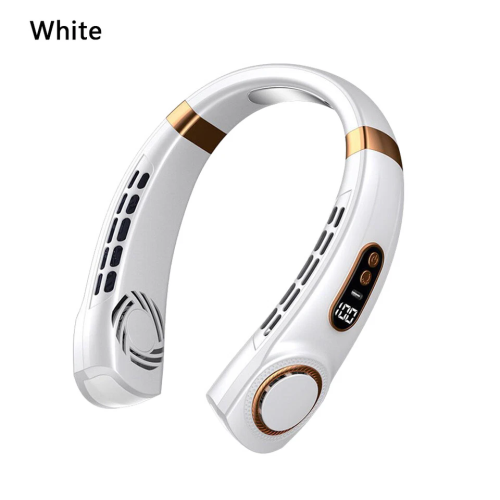 12000mAh Bladeless Lazy Neck Fan Portable USB Rechargeable Mini Hanging Cooler