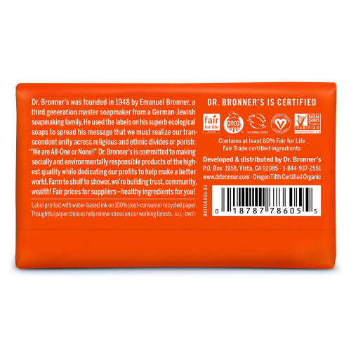 Dr Bronner's Bar Soap Organic Tea Tree 5 ounces 2