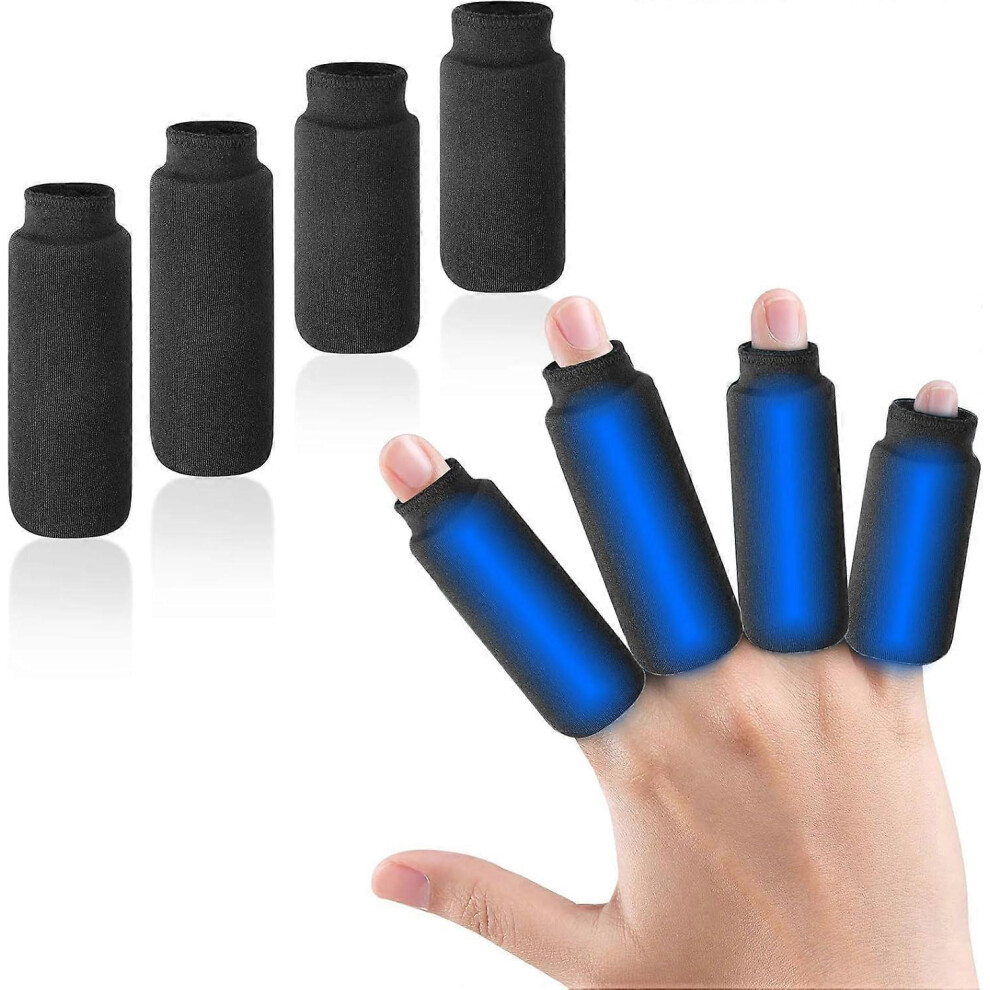 Dolaso Finger Ice Pack - 4Pcs Reusable Cryotherapy Freeze Sleeve For Injuries, Arthritis, Tendonitis, Gout, And Sprains