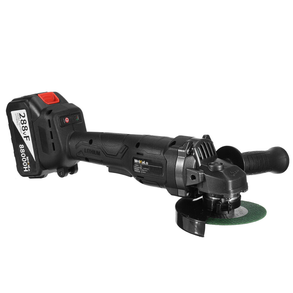(One Battery, US Plug) 100MM Brushless Rechargeable Polishing Hand Wheel Grinder Electric Angle Grinder