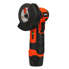 (One Battery) 12V Mini One Hand Electric Angle Grinder Brushless Portable Wood Metal Polishing Cutting Grinding Tool