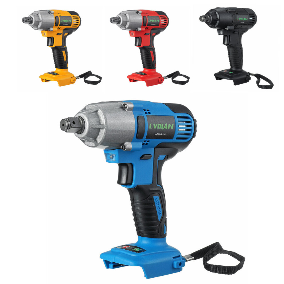 (Black) 18V 320N.M Cordless Electric Wrench Driver Stepless Speed Change Switch for Makita Battery Electric Wrench