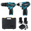 (US Plug) 18V Cordless Three-Function Impact Drill Impact Screwdriver Driver Set 10
