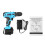 21V 1.5Ah Lithium-ion Cordless Hammer Drill Driver Kit With 2 Speed 13