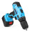 21V 1.5Ah Lithium-ion Cordless Hammer Drill Driver Kit With 2 Speed 4