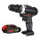 (Electric Impact Drill, EU Plug) 98VF Rechargeable Electric Cordless Impact Drill Screwdriver 25+1 Torque LED 8