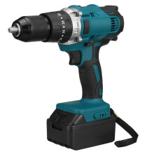 (One Battery, EU Plug) 388VF 13mm 18V 520N.m Electric Drill Electric Screwdrivers 3 Drill Modes Switch Stepless Speed Power Tools