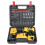 (Two Batteries, EU Plug) 48VF Impact Drill Cordless Screwdriver Drill 25+3 Torque 2 Speed Drilling Battery Indicator Tool 10