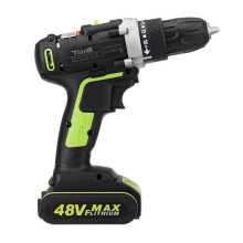(Two Batteries) 48VF Electric Power Cordless Drill Screwdriver Woodworking Tool with 1/2pcs Rechargeable Batteries