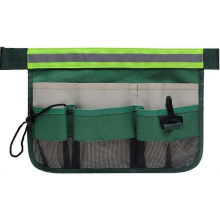 Garden Tool Pockets with Reflective Strip, Adjustable Garden Hanging Waist Bag
