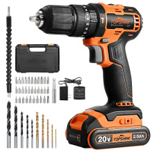 (US Plug) 20V 13mm Brushless Impact Electric Drill 45N.m Torque 0-1650RPM Variable Speed