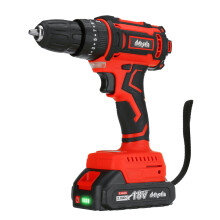 (Two Batteries, EU Plug) 18V Cordless Brushless Impact Drill Driver Electric Hammer Drill Screwdriver 25+3 Gear Torque