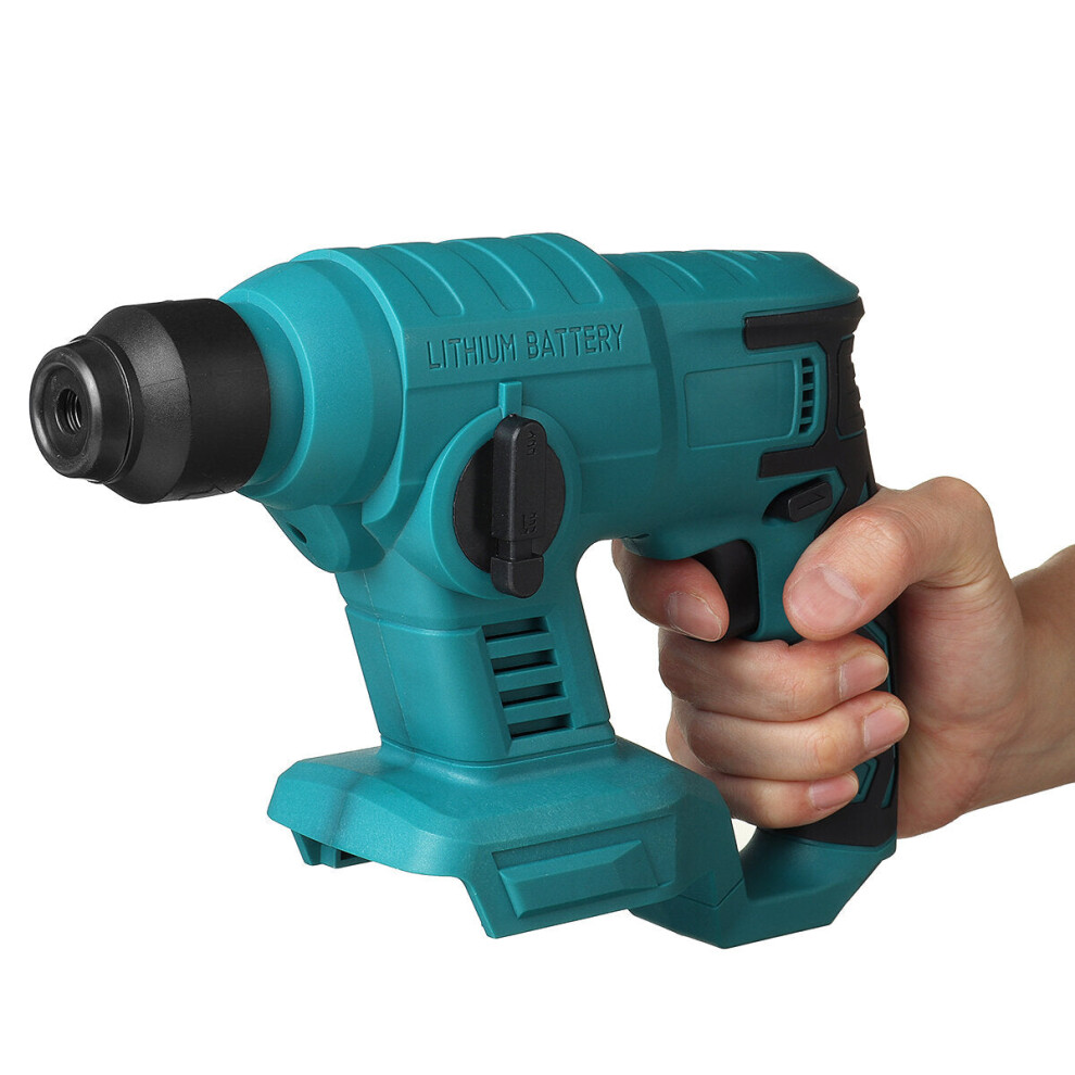 (Black) Cordless Electric Hammer Drill Granite Brick Wall Hammer For Makita 18V Battery
