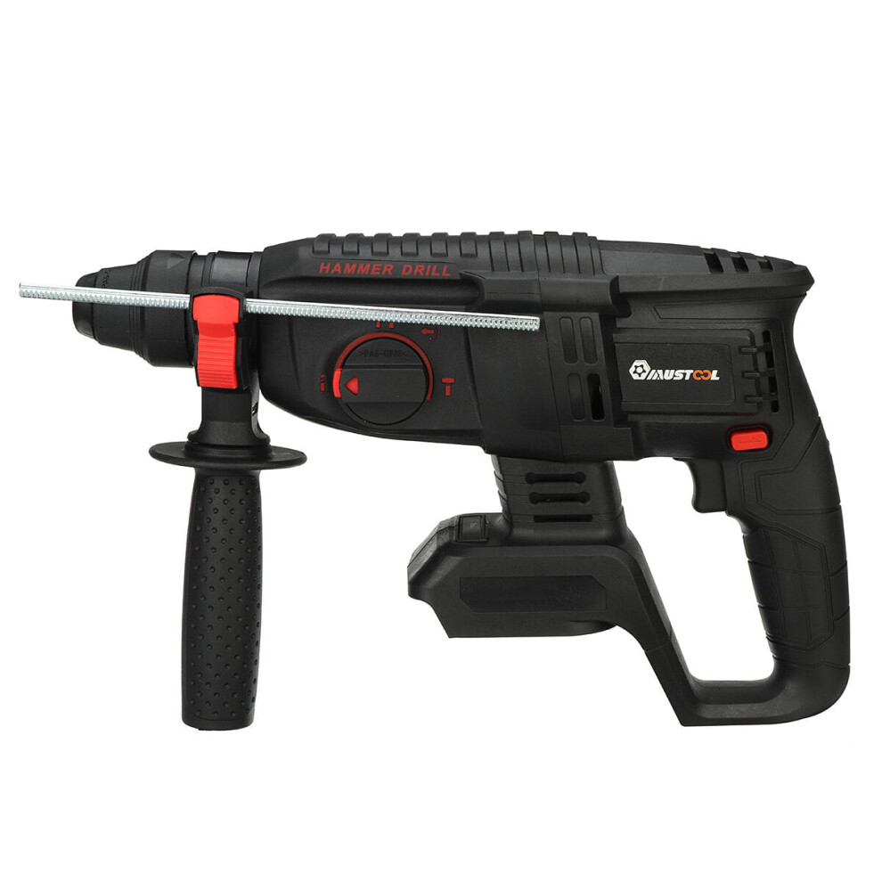 (One Battery EU Plug) 388VF 6200ipm Brushless Cordless Electric Rotary Hammer Woodworking Tool with/without 10cell Battery