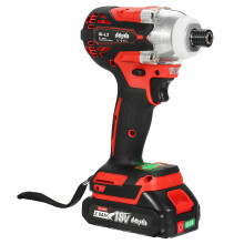 (Two Batteries) 18V Brushless Impact Driver Kit Cordless Electric 1/4 inch Screwdriver