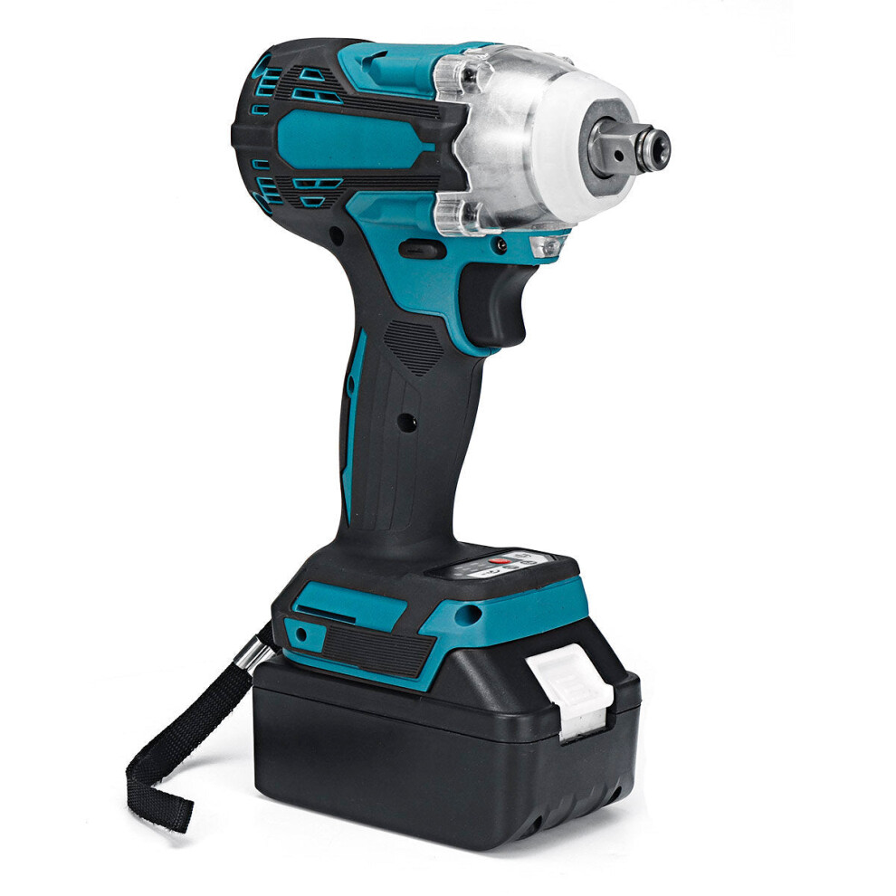 (UK Plug) 2 in 1 18V 800N.m Electric Wrench Screwdriver Brushless Cordless Electric 1/2"Wrench 1/4"Screwdriver