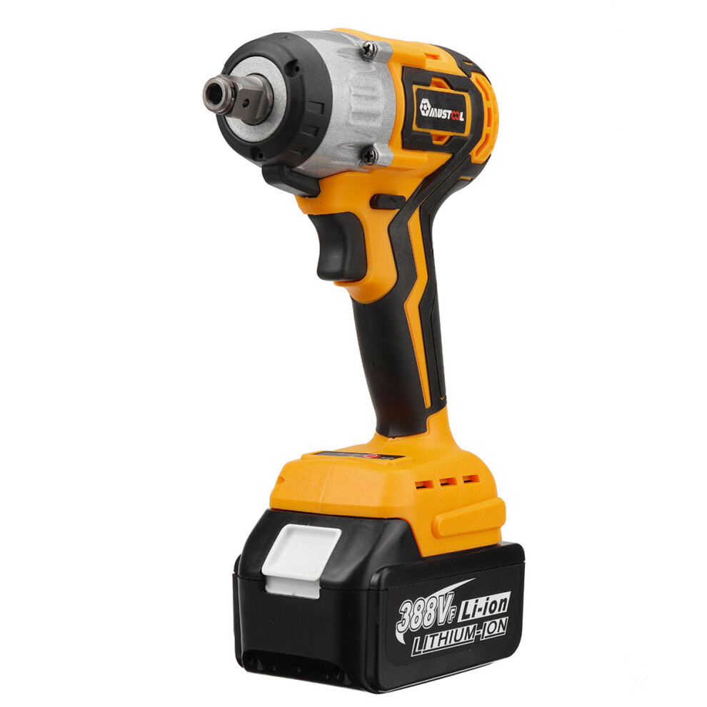 (1 Battery) 388VF 1000N.M Electric Wrench Power Tools For Woodworking Drilling