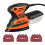 (EU Plug) 200W Mouse Detail Sander Small Sander with 12Pcs Sandpapers Dust Collection Box Hand Sander 5