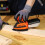 (EU Plug) 200W Mouse Detail Sander Small Sander with 12Pcs Sandpapers Dust Collection Box Hand Sander 8