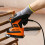 (EU Plug) 200W Mouse Detail Sander Small Sander with 12Pcs Sandpapers Dust Collection Box Hand Sander 7