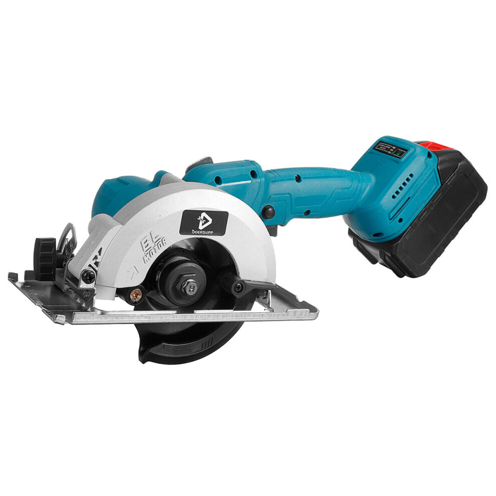 (One Battery, Us Plug) 21V Cordless Electric Circular Saw 125Mm 10800Rpm Brushless Electric Saw For Makita Woodworking Cutting Tool 1138392130865