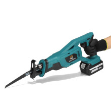 (Two Batteries) 18V Cordless Reciprocating Saw 4 Blades Woodworking Cutting Tool For Makita 18V Battery