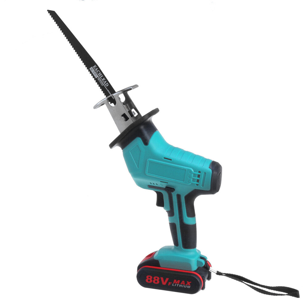 (EU Plug) 21V 7500mAh Electric Reciprocating Saw Ki tCordless Saw Cutting Blades+2 Battery