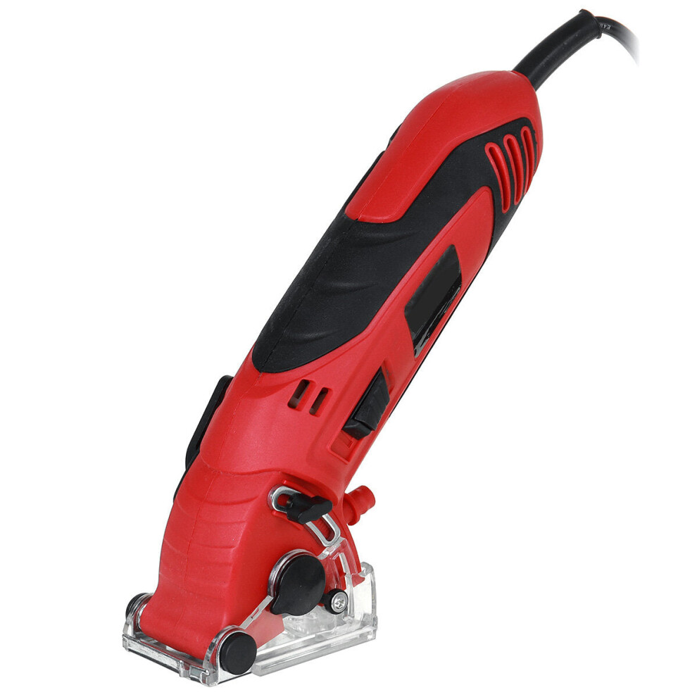 (EU Plug) 400W 110V/220V Electric Mini Handheld Circular Saw Disc Cutting Tool Wood PVC Tube