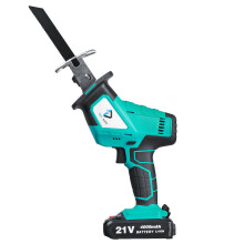(Two Batteries, US Plug) 21V 3000RPM Electric Cordless Reciprocating Saw For Wood Metal Cutting With Battery