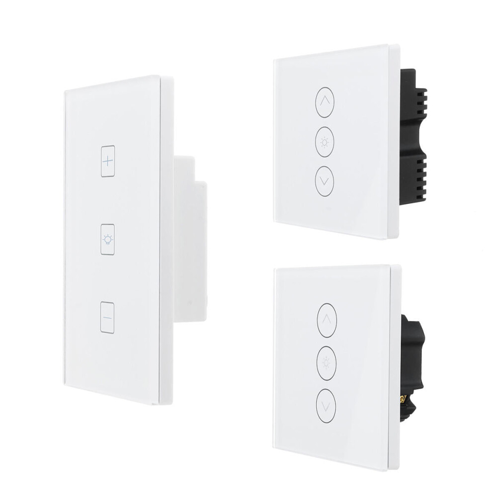 (US Plug) WIFI Smart Dimmer Light Wall Switch Touch Remote Control Work with Alexa/Google Home