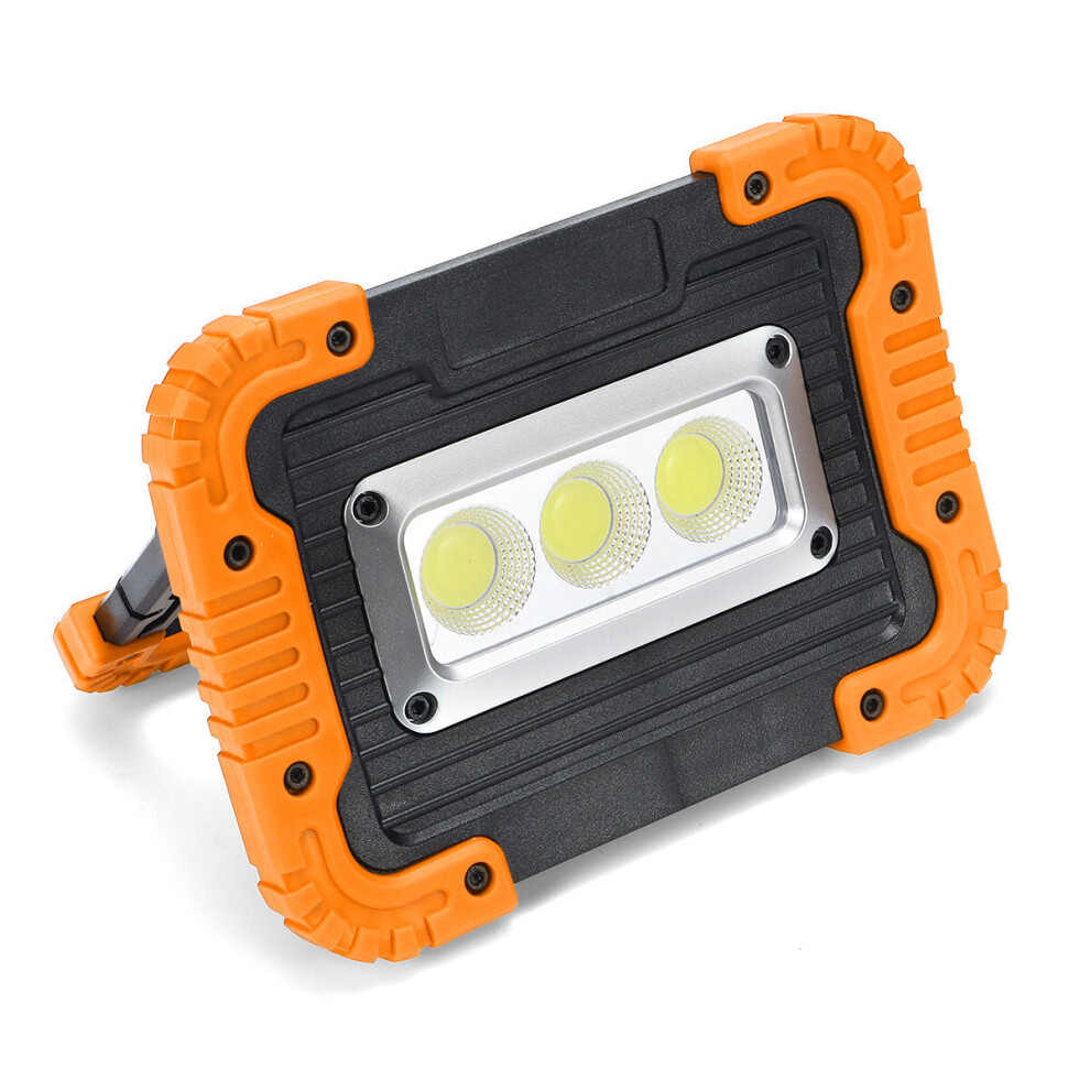 (Yellow) 380W Work Flood Light Rechargeable Portable COB LED Spot Lamp Outdoor Camping