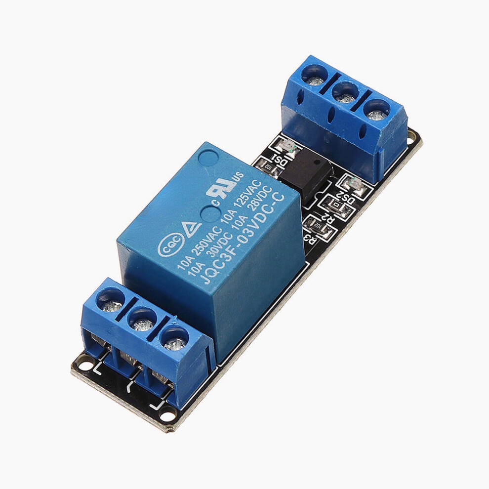 5Pcs 1 Channel 3.3V Low Level Trigger Relay Module Optocoupler Isolation Terminal 8727971221259