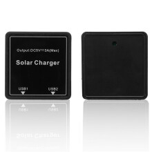 DIY Solar Wire Box 5-20V to 5V 3A Regulator Solar Double USB Junction Box For Solar Panel