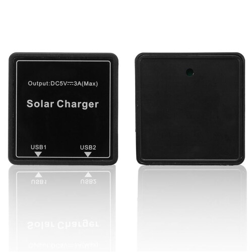 DIY Solar Wire Box 5-20V to 5V 3A Regulator Solar Double USB Junction Box For Solar Panel