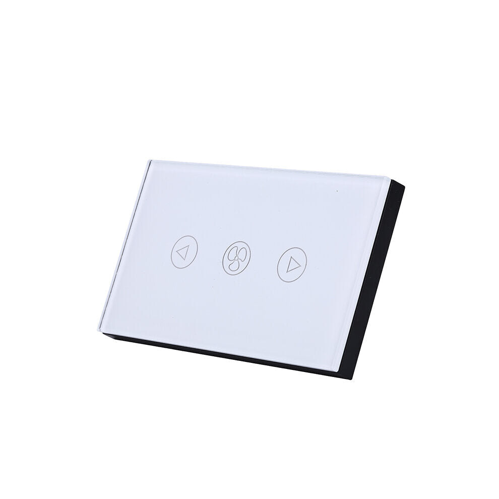 (White) WiFi Touch Switch Tuya App Fan Speed Switch Table Wall Fan Switch Work with Google Home Aexa 110V-240V