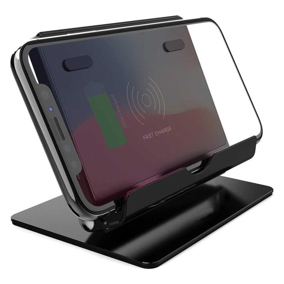 10W Fast Wireless Dual Charger Pad For iPhone X Pocophone f1 Oneplus 6T