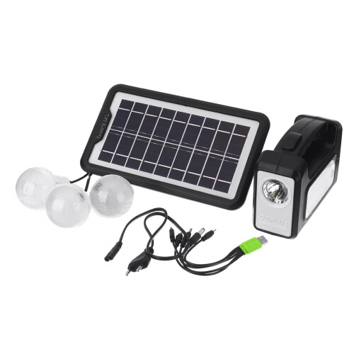Solar Power Panel Generator LED Light USB Charger Home Outdoor Lighting System 2